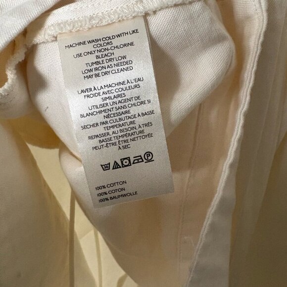 Free People Webster Romper Ivory Cotton Sleeveless Boho Large - Picture 9 of 9